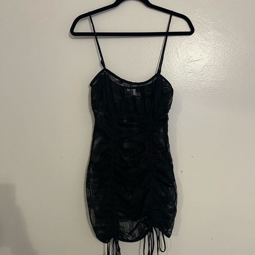 Duska Mini Dress in black Princess Polly